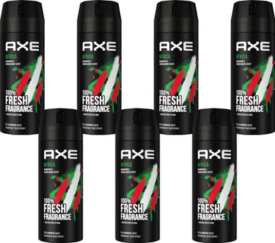 Produktbild von AXE Bodyspray Africa 7x 150ml Deospray Deodorant Männerdeo Deo für Herren Männer Men ohne Aluminium