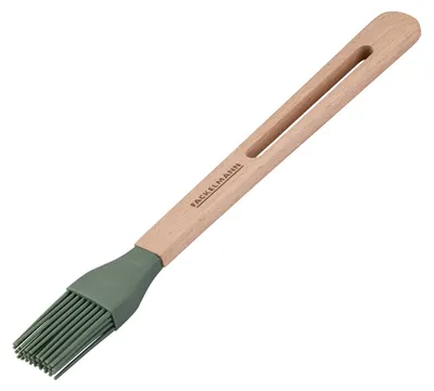 Produktbild von Fackelmann Backpinsel FAIR, Grillpinsel aus Buche, Küchenhelfer zum Backen (Farbe: Braun/Grün)