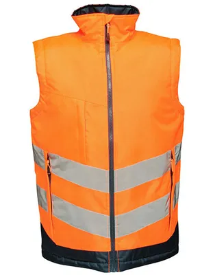 Immagine prodotto di Scaldacorpo Hi-Vis Pro da uomo - Colore: Arancione/Navy - Taglia: XL