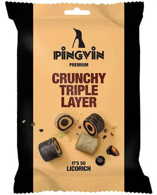 Produktbild von Toms Pingvin Premium Crunchy Triple Layer 90g
