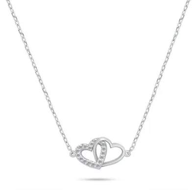 Produktbild von Silberkette Interconnected Hearts NCL204W