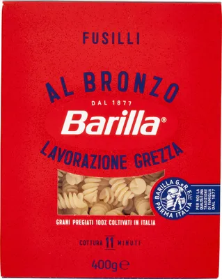 Produktbild von 14x Pasta Barilla - BRONZO - Fusilli - 400g - Aus Bronze gezogene Italienische Nudeln
