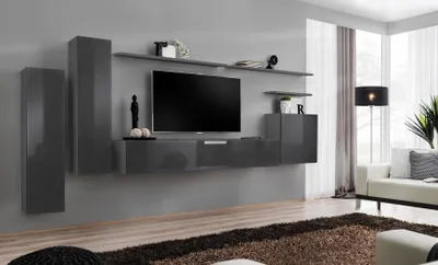 Produktbild von Wohnwand Set Komplette Luxus Einrichtung Wohnzimmer Designer TV-Ständer