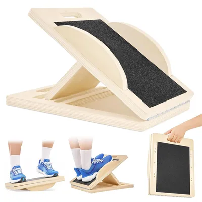 Image de Solidchoice - Planche d'équilibre en bois pour l'entraînement et la rééducation