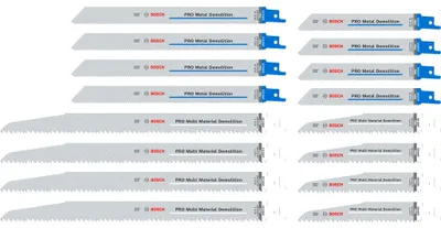 Imagen del producto de BOSCH 2607011822 BOSCH PRO Tough Box Demolition Säbelsägeblätter-Set 16-teilig