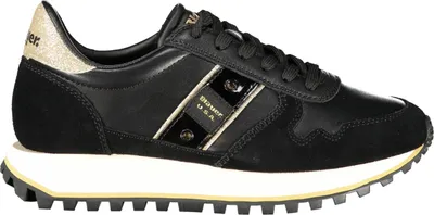 Produktbild von Elegante Schwarze Sportschuhe für Damen mit Gold-Details