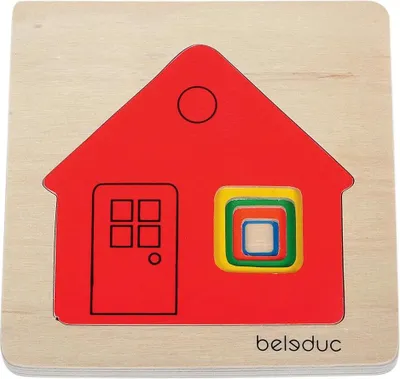 Produktbild von lagenpuzzle Haus 20,5 cm 14,5 cm 4 Teile