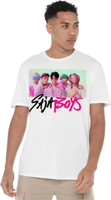 Immagine prodotto di K-Pop Demon Hunters - Maglietta "Saja Boys" per uomo/donna Unisex TV20272 (XL) (Bianco)