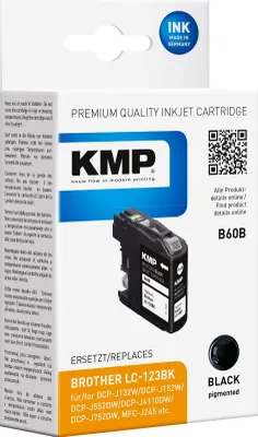 Obrázok produktu pre KMP B60B, Čierna, Atrament na pigmentovej báze, 14,1 ml, 1 kusov, 600 strany, Balenie po jednom kuse