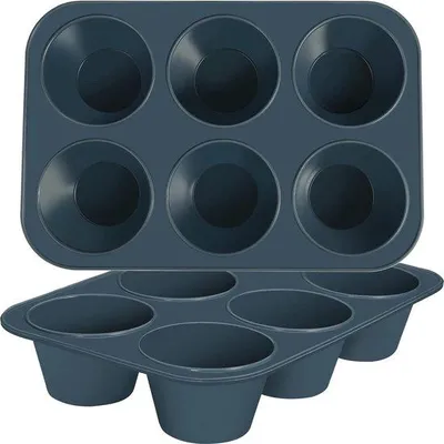 Immagine prodotto di Stampo in silicone per muffin, grande, 2 pezzi, 27,8 x 19 x 5 cm, per cupcake