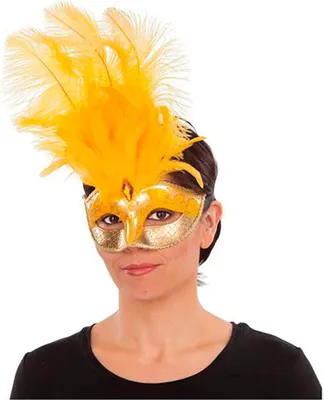 Immagine prodotto di Costume da mamma veneziana con maschera a matita giallo giallo taglia unica