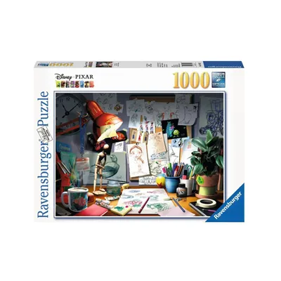 Image de Ravensburger - Puzzle 1000 Disney Pixar The Artist s Desk - Ravensburger - (Jouets / Puzzle)