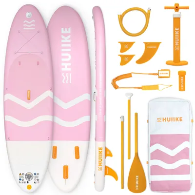 Produktbild von Stand Up Paddling Board Hochwertigem Zubehör - HUIIKE | Sup Board Aufblasbar Rosa, Stand Up Paddle Board
