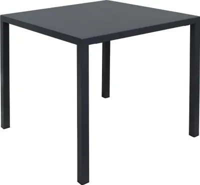 Immagine prodotto di Milani Home - tavolo da esterno 80 x 80 x 74 cm, acciaio antracite, piano autolivellante