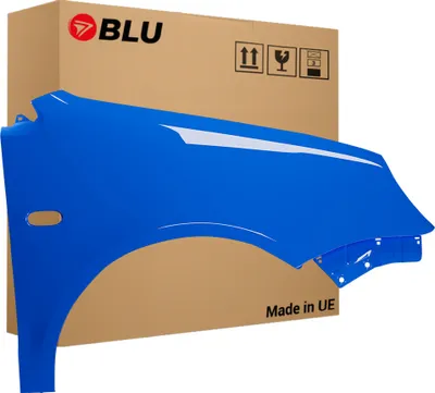 Immagine prodotto di BLU Parafango compatibile con VW Volkswagen Polo 9N IV 4 LA5F Destra Blau SommerBlau | 2001-2005 | Anteriore | Verniciato | Pronto per il montaggio | Acciaio