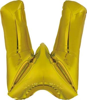 Immagine prodotto di Palloncino in foil lettera W oro - 88 cm