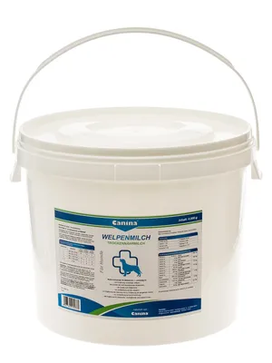Produktbild von Canina Welpenmilch, Hund, Puder, Allgemeiner Gesundheitszustand, Welpe, Vitamin A, Vitamin B1, Vitamin B12, Vitamin B2, Vitamin B6, Vitamin B9 (Folsäure), Vitamin C,..., Kalzium, Jod, Eisen