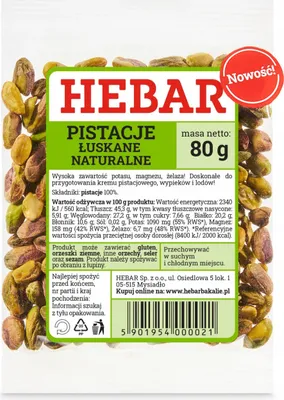 Obrázek produktu pro Loupané pistácie 80 G - Nesolené - Loupané - Dubajská čokoládová přísada