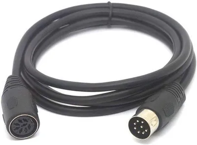 Obrázok produktu pre MIDI kábel – adaptér, 8-pin DIN, samica na samicu, dĺžka 1,5 m