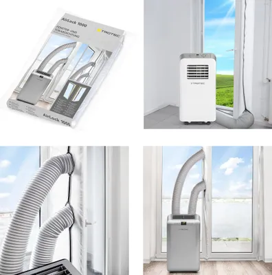 Produktbild von TROTEC AirLock 1000 Tür- und Fensterabdichtung für Mobile Klimageräte, Klimaanlagen und Ablufttrockner Hot Air Stop