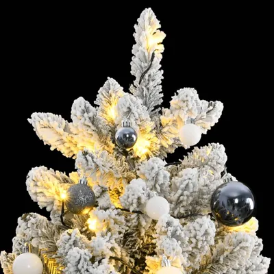Produktbild von vidaXL Künstlicher Weihnachtsbaum Klappbar 300 LEDs & Kugeln 180 cm
