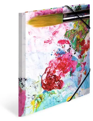 Productafbeelding van HERMA Eckspannermappe "Farben", aus Karton, DIN A4