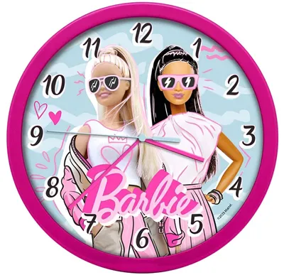 Obrázok produktu pre Nástenné hodiny, výška 25 cm. Bábika Barbie
