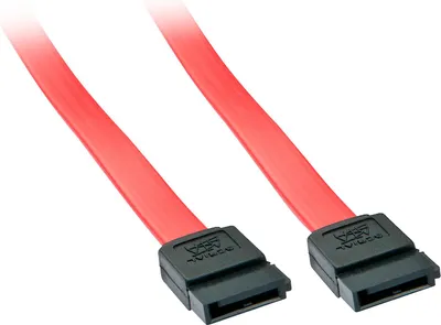 Zdjęcie produktu dla Lindy 33323, 0,2 m, SATA III, SATA 7-pin, SATA 7-pin, Żeńska/Żeńska, Czerwony