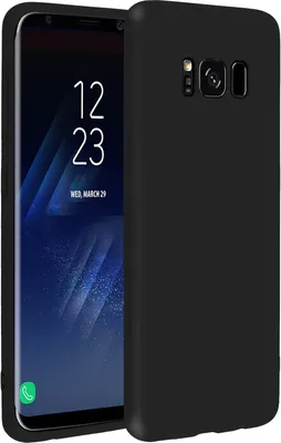 Produktbild von Forcell, Silikonhülle (Soft-Touch) für Samsung Galaxy S8, Schwarz