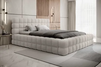 Produktbild von YOURHOUSE24 Polsterbett Dizzle Bett Doppelbett Bettgestell mit Lattenrost (Farbe: Jaffray 18, Größe: 180x200 cm)