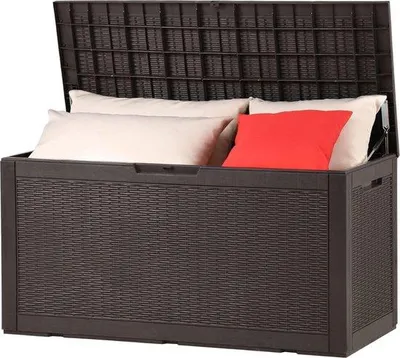 Produktbild von Famanu Aufbewahrungsbox 380L - Wasserdicht, mit Deckel, für Garten und Terrasse