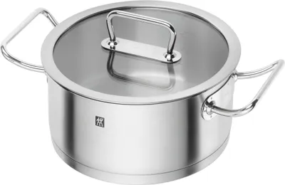 Produktbild von ZWILLING Pro 24cm 4.3l niedriger Topf mit Deckel