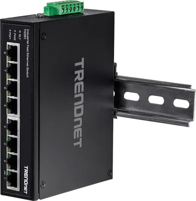Image de TRENDnet Industrie Switch 8 Port Fast Ethernet L2 DIN-Rail