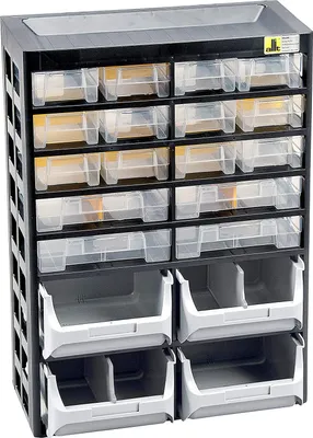 Produktbild von Allit Kleinteilemagazin VarioPlus Basic 34 20 Fächer