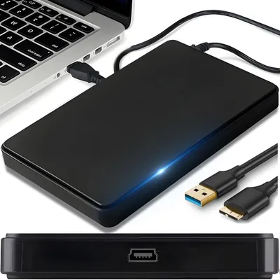 Produktbild von Externé box pre disky SSD pevný disk kryt USB 3.0 2,5 palca SATA 3 HDD 7mm pevný disk externý prenosný stolný mobilný pevný disk box Retoo