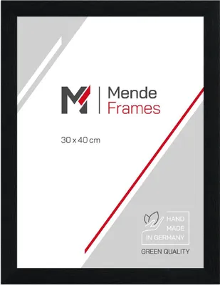 Produktbild von MendeFrames H980 Holzrahmen schwarz gemasert 20x40 cm mit Kunstglas