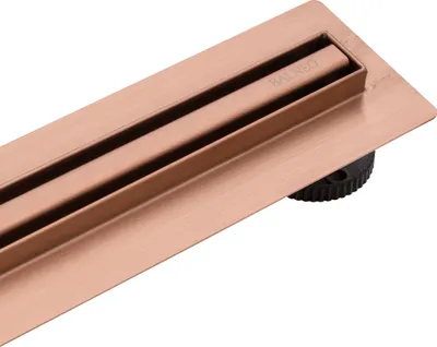 Zdjęcie produktu dla Liniowy Odpływ Prysznicowy BALNEO 70cm Miedziany, PVD, Stal AISI 304, Elegant&Minimalistyczny