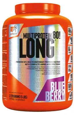 Imagen del producto de Long 80, proteína en polvo multiproteica, sabor chocolate y coco, 1000 g