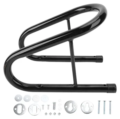 Immagine prodotto di Kit di cunei per moto da 5,5 pollici con accessori di montaggio facili da rimuovere per il pianale di un camion con rimorchio, nero