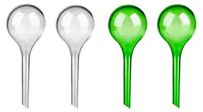 Produktbild von 4 Stück 13 * 5 cm Gießkugeln für Pflanzenbewässerung (Weiß & Grün)
