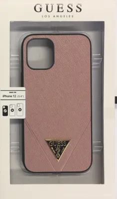 Produktbild von Guess Apple iPhone 12 Mini Pink Back cover case - Saffiano Stitch