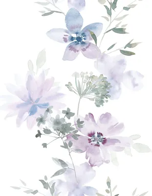 Produktbild von Vliestapete 81625 Kylie Floral weiß lila