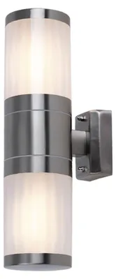 Produktbild von LED Wandlampe, Edelstahl, H 38 cm