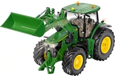 Produktbild von CONTROL32 John Deere 7310R mit Frontlader und Bluetooth App-Steuerung (grün, 1:32)