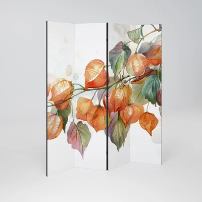 Produktbild von SpaceRebels Paravent Raumteiler - 4-teilig Raumtrenner, Druck 1-Seite - Raumtrenner - Trennwand Wohnung - Room Divider - Spanische Wand Deko Modern Sichtschutz