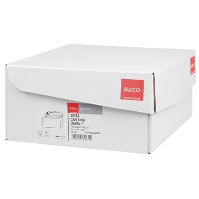 Produktbild von Elco Premium Optifix C5/6 229 x 114/33mm, C6/C5 (114 x 229 mm), Weiß, 80 g/m², 114 mm, 229 mm, 500 Stück(e)