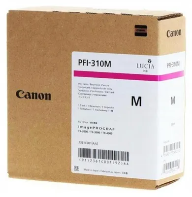Obrázek produktu pro Canon PFI-310M, Purpurová, Inkoust na pigmentové bázi, 330 ml