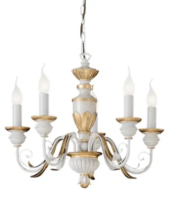 Zdjęcie produktu dla Ideal Lux Firenze SP5, 5 szt., E14, IP20, Złoto, Biały