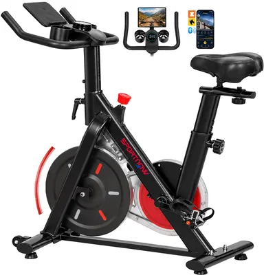 Produktbild von SPORTNOW Heimtrainer Fahrrad Höhenverstellbar Hometrainer mit Magnetwiderstand