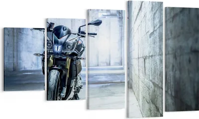 Produktbild von Bild auf Leinwand - Leinwandbild - Motorrad retro klassisch - 100x60cm - Wand Bild - Wanddeko - Leinwanddruck - Bilder - Kunstdruck - Wanddekoration - Leinwand bilder - Wandkunst - EG100x60-2523